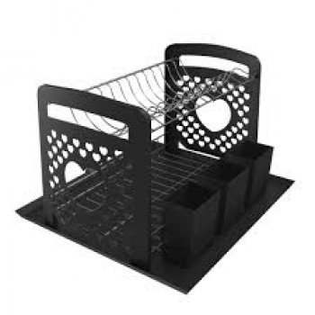 ESCORREDOR CUORE C/ LATERAIS E P. TALHERES EM PLASTICO - BLACK
