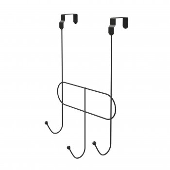 CABIDE MULTIUSO PARA PORTA 3 GANCHOS - LINHA BLACK