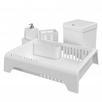KIT COZINHA 4 PÇS SMILE COM CAIXA - BRANCO