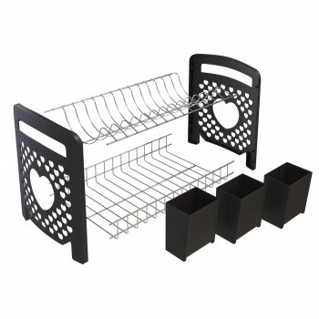ESCORREDOR CUORE C/ LATERAIS E P. TALHERES PLAST. DESMONTADO - PRETO
