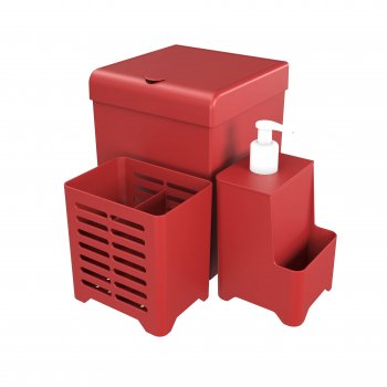 KIT PIA 3 PÇS SMILE - VERMELHO