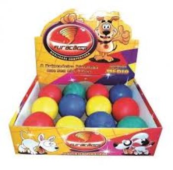 BRINQUEDO CAES BOLA MACICA COL. FUTEBOL 55 mm - EMB C/ 12