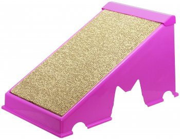 ARRANHADOR GATO RAMPA PLAST. FURACAOPET - ROSA