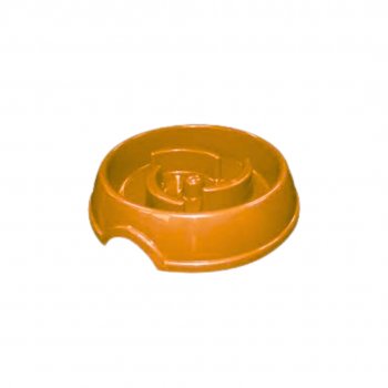COMEDOURO PLAST. COMA MELHOR SLIM FURACAOPET - LARANJA (EXPORT)