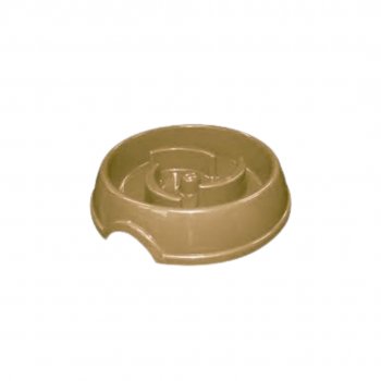 COMEDOURO PLAST. COMA MELHOR SLIM FURACAOPET - MARROM (EXPORT)