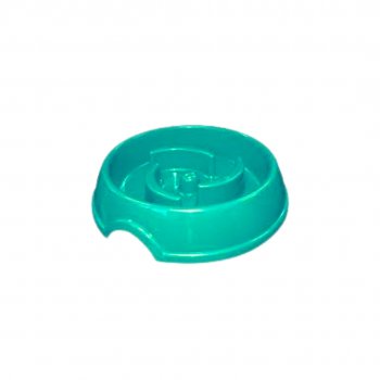 COMEDOURO PLAST. COMA MELHOR SLIM FURACAOPET - VERDE TIFFANY