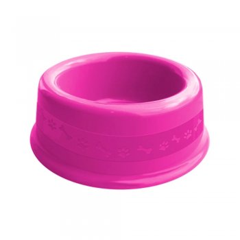 COMEDOURO PLAST. ELEGANCE FURACAOPET N2 - 600 ml (ROSA)