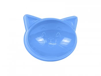 COMEDOURO PLAST. GATO JOY 125 ml - AZUL
