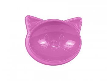 COMEDOURO PLAST. GATO JOY 125 ml - ROSA