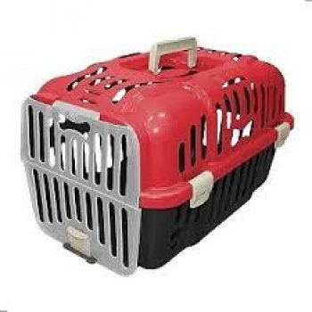 CAIXA DE TRANSP. JOY FURACAOPET N1 - BLACK C/ VERMELHO
