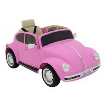 CARRO ELÉTRICO BEETLE 12V - ROSA