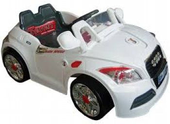 CARRO ELET. ESPORTE COM CONTROLE REMOTO 6 V - BRANCO (928101) (P55)