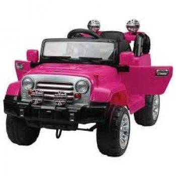 JIPE ELET. TRILHA ROSA COM CONTROLE REMOTO 12V -  BEL
