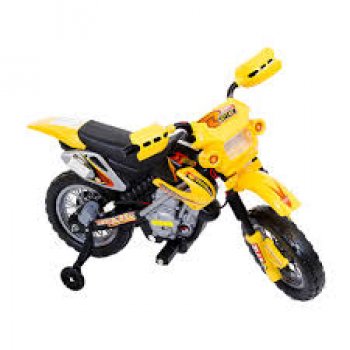 MOTO  CROSS TRAIL ELETRICA 6V AMARELO - BEL (P55)