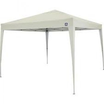 TENDA GAZEBO ALUMINIO DOBRAVEL - 3 M X 3 M - POLIESTER - BEGE (P55)