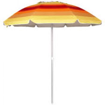 GUARDA-SOL RAINBOW 2,40 M  POLIESTER+SILVER COATING ARTIC. CABO DE ALUMINIO ESTAMPAS SORTIDAS - BEL (P55)