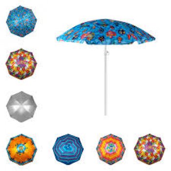 GUARDA-SOL CLASSIC 1,80 M POLIESTER + SILVER COATING ESTAMPAS SORTIDAS - BEL