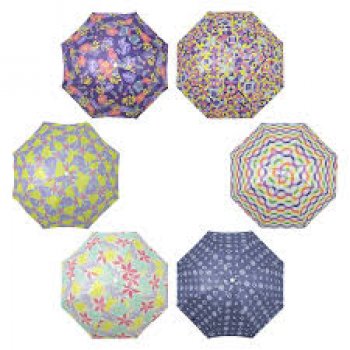 GUARDA-SOL CLASSIC 1,40 M POLIESTER + SILVER COATING ESTAMPAS SORTIDAS - BEL (P55)