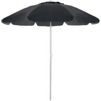GUARDA-SOL BAGUM TOP 2,4 M CABO DE ALUMINIO ARTICULADO VARETA FIBRA PRETO - BEL