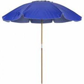 GUARDA-SOL BAGUM TOP 2,4 M CABO DE ALUMINIO ARTICULADO VARETA FIBRA AZUL ROYAL - BEL