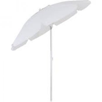 GUARDA-SOL BAGUM TOP 2,0 M  CABO DE ALUMINIO ARTICULADO VARETA FIBRA BRANCO - BEL