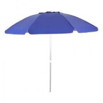 GUARDA-SOL BAGUM TOP 2,0 M  CABO DE ALUMINIO ARTICULADO VARETA FIBRA AZUL ROYAL - BEL