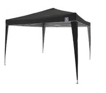 TENDA GAZEBO ALUMINIO DOBRAVEL - 3 M X 3 M - POLIESTER - PRETO (P55)