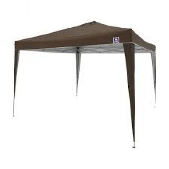 TENDA GAZEBO ALUMINIO DOBRAVEL - 3 M X 3 M - POLIESTER - MARROM (P55)