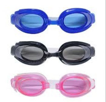 ÓCULOS DE NATAÇÃO SILICONE- SORTIDO (PRETO/ROSA E AZUL) (P55)