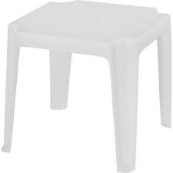 MESA PLÁSTICA DE APOIO 46 x 46 x 43 CM BRANCA - BEL (P55)