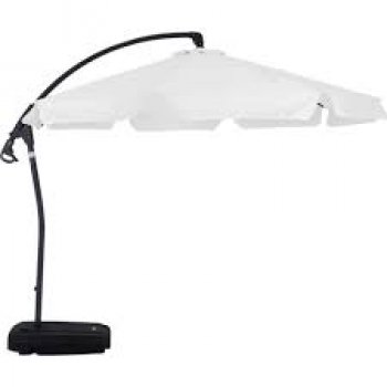 OMBRELLONE SUSP C/BASE BUZIOS 3,0 M BRANCO (P55)