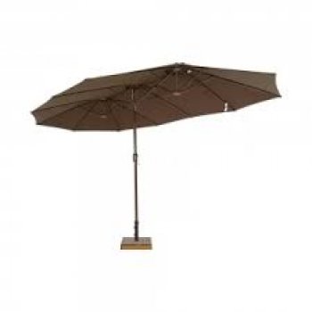 OMBRELLONE RETANGULAR OVERSIZE 4,60m x 2,70 m - MARROM