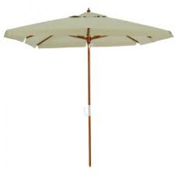 OMBRELLONE QUAD. SARDENHA 2,05 m x 2,05 m PREMIUM BAGUM MAD. - BEGE (8 VARETAS)