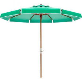 OMBRELLONE EMBAÚ BAGUM 2,70 m x 8 MADEIRA C/ MANIVELA - VERDE