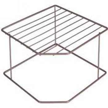 ORGANIZADOR PRATOS HORIZONTAL 2 NIVEIS METALIZADO OLIVA VIENA - BEL (P55)