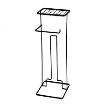SUPORTE PAPEL HIGIENICO CHAO C/PORTA CELULAR PRETO - BEL (P55)