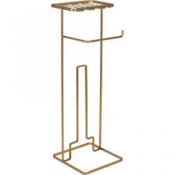 SUPORTE PAPEL HIGIENICO CHAO C/PORTA CELULAR COBRE - BEL (P55)