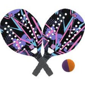KIT RAQUETE BEACH TENNIS LILAS  BT100 - BEL