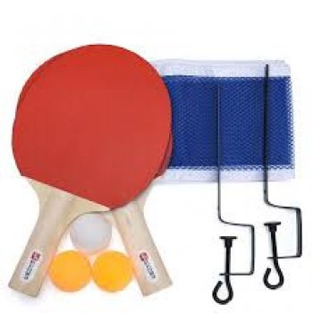 KIT TENIS DE MESA C/ RAQUETES, REDE E BOLAS