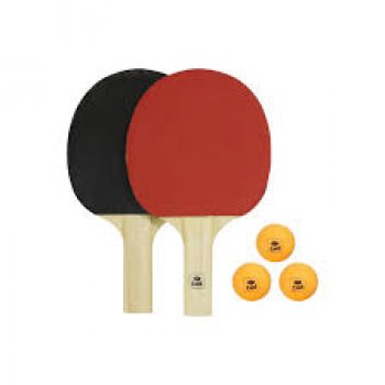 KIT TENIS DE MESA C/ 2 RAQUETES E 3 BOLINHAS (P55)