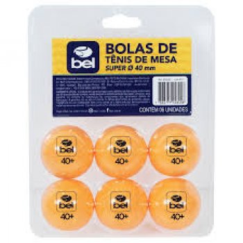 KIT COM 6 BOLINHAS TENIS MESA #40 P/ TENIS DE MESA