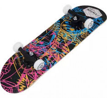 MEU PRIMEIRO SKATE MORMAII - PRETO/COLORS (P55)
