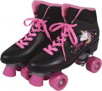 PATINS QUAD LOVE UNICÓRNIO PRETO - 38 (P55)