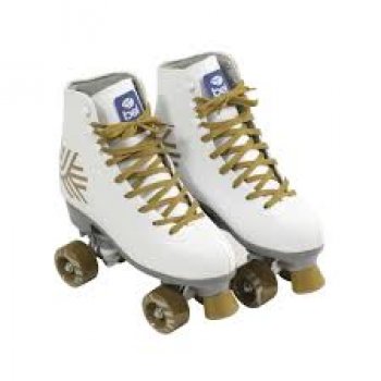 PATINS BEL QUAD- RETRO TOP BRANCO-DOURADO TAM. 36 (P55)