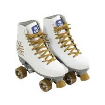 PATINS BEL QUAD- RETRO TOP BRANCO-DOURADO TAM. 35 (P55)