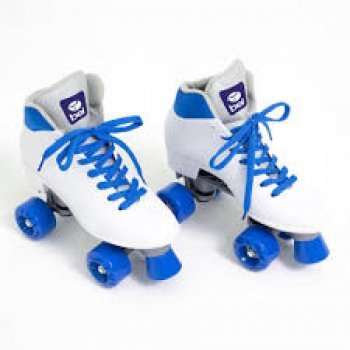PATINS BEL QUAD - RETRO BASIC BRANCO / AZUL TAM 35 (P55)