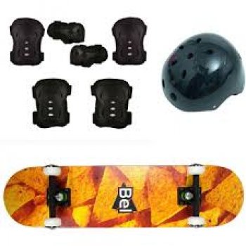 SKATEBOARD SEMI-PRO + KIT PROT C/ABS (P55)