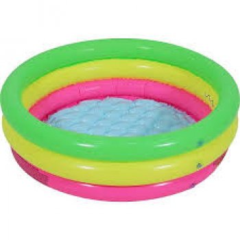 PISCINA INFLÁVEL 41L 3 ANÉIS COLORIDOS
