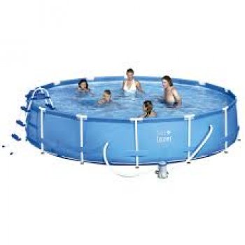 PISCINA Armação 13.000L + Filtro 220 v + Cobert 4,57 m + Lona 4,88 m + Escada 91 cm (P55)