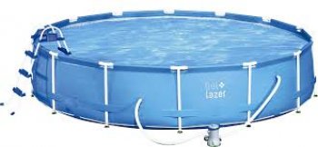 PISCINA Armação 13.000L + Filtro 110 v + Cobert 4,57 m + Lona 4,88 m + Escada 91 cm (P55)